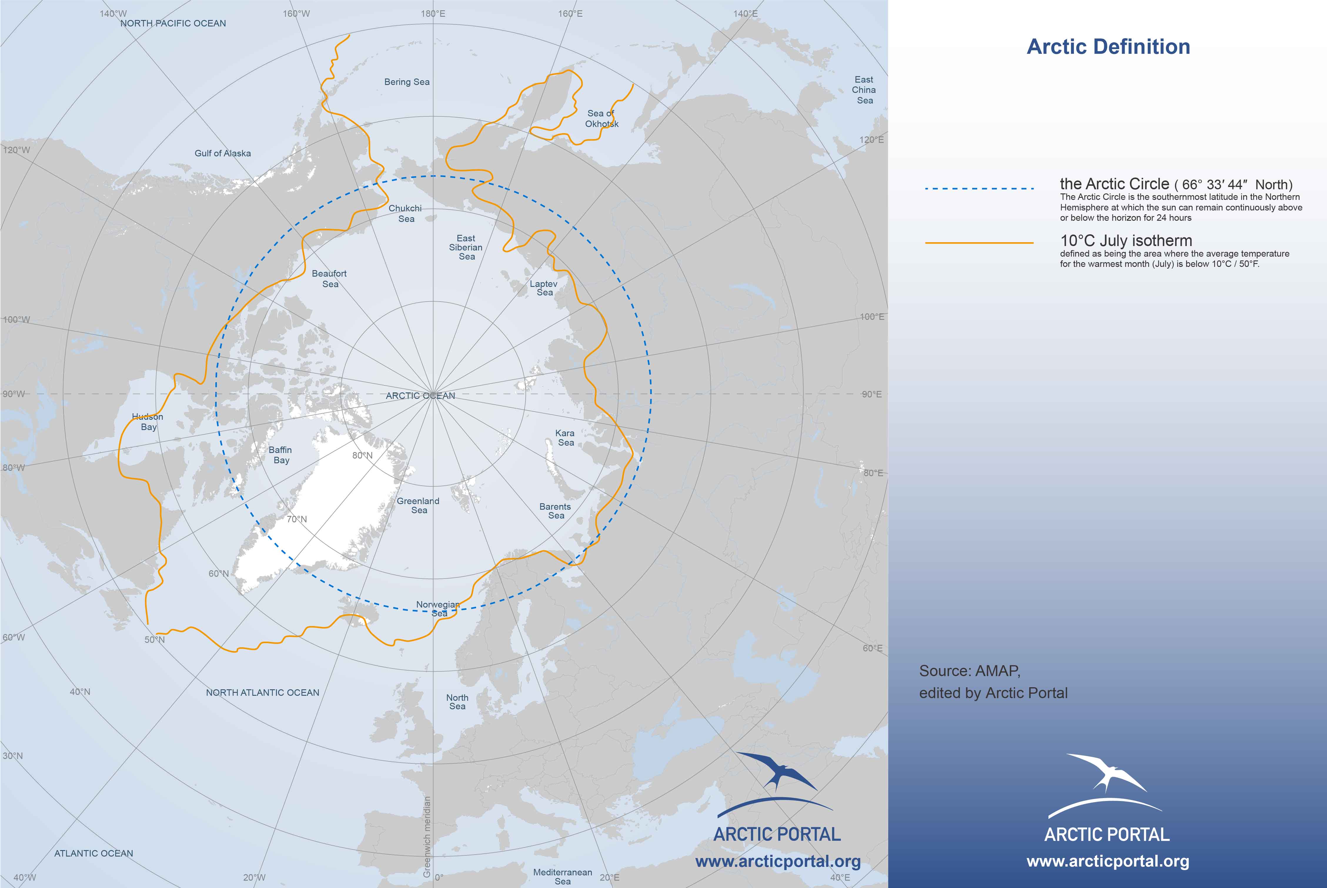 10C July Isotherm (map: Arctic Portal) 