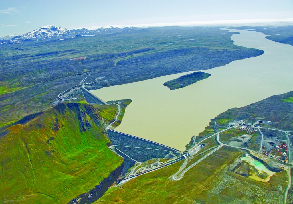 A megaproject in Iceland, at Kárahnjúkar. Read the case study under Economical impacts (Photo: Landsvirkjun)